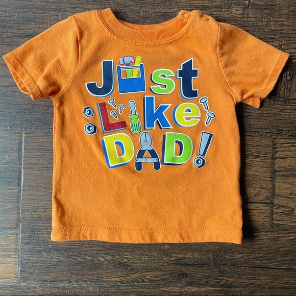 Garanimals Other - Garanimals 3-6 Month Just Like Dad Tool Graphic Tee T-shirt Orange